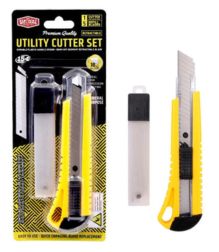 Utility Cutter Set W/ Bonus Blades