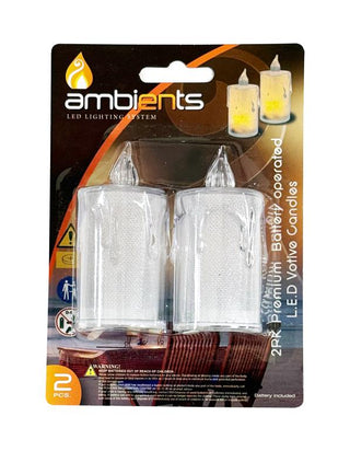 2PK L.E.D Tealight Candle - Drip Series Large