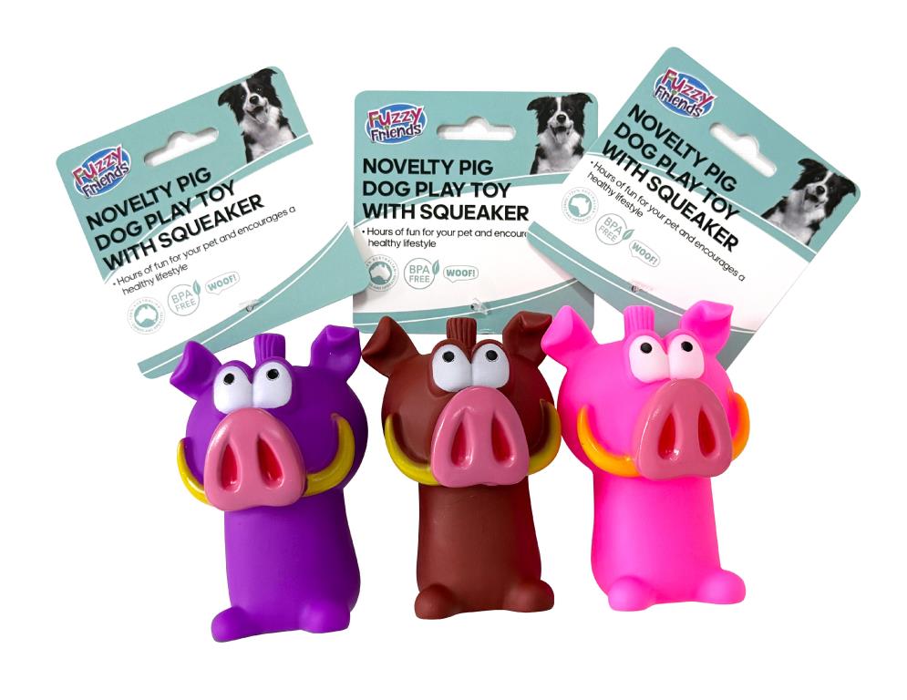 Exploding Pig Toy Vinyl Pig Pet Toy with Squeaker – Fun squeaky toy – IFPACK