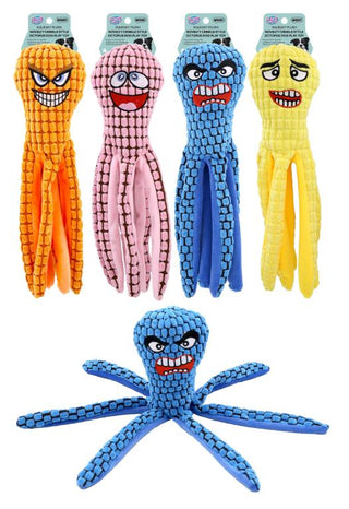 Squeaky Plush Novelty Crinkle Style Octopus - 36CM x 10CM x 3CM