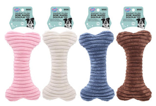 Squeaky Plush Bone Shaped Dog Toy-23.5CM X 11CM