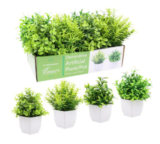 Decorative Artifical Plant/Pot - Display Box Series - Green Leaf Plant