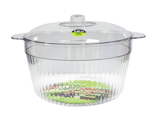 Crystal Serving Bowl with Lid - 3.8LTR
