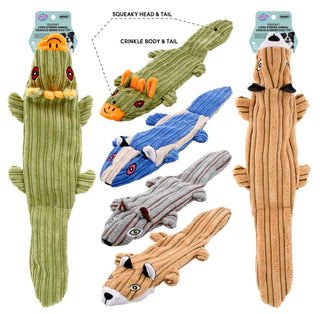 Squeaky Long Striped Animal Crackle Series Dog Toy - 43CM X 14CM