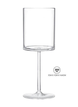 280ML Acrylic Plastic Reusable - Moderm Series Wine Glass