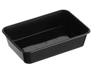 Genfac' 650ml Rectangular Container Black(500pcs/CTN)