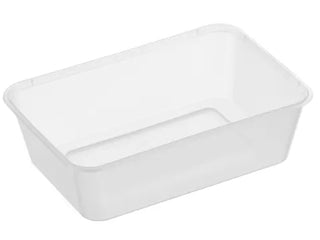 Genfac' 650ml Rectangular Container Clear 500pcs