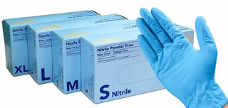 Orchis'  Nitrile Small BLUE Powder Free Gloves