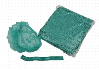 Green Crimped Round Beret 24"/61cm