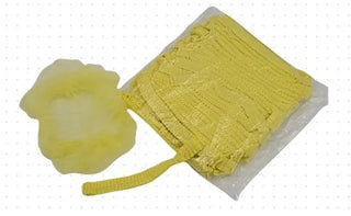 Yellow Crimped Round Beret 24"/61cm