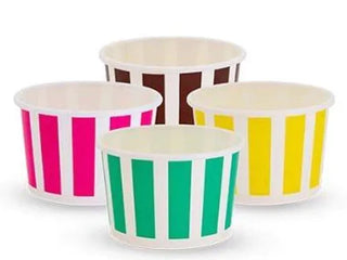 Ice Cream Cup Stripes 8oz