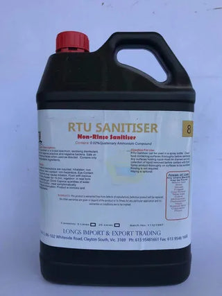 RTU Non Rinse Food Santizer 5L