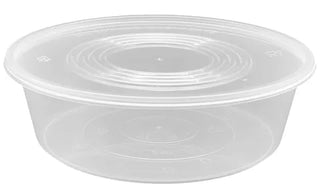 2500ml Round Containers & Lids CLEAR (90 Sets/CTN)