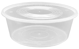 3000ml Round Container Set CLEAR (90 Sets/CTN)