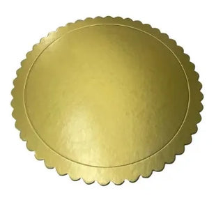Cake Board Scall/Gold 11"