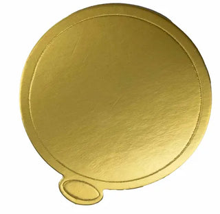 Cake Board Round 3.5"/9cm Gold