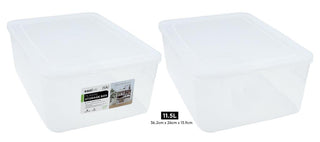 Plastic Storage Box With Lid - 11.5 LITRE