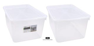 Plastic Storage Box With Lid - 20 LITRE