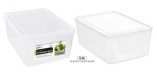 Plastic Container W/ Lid - 3500ML/3.5LTR
