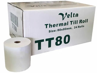 Velta'  Thermal Till Roll (80x80mm) 24 Rolls/CTN